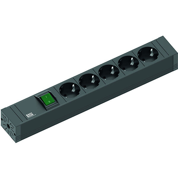 BACHMANN Steckdosenleiste 5xSchutz mit Schalter 2m 420.0013